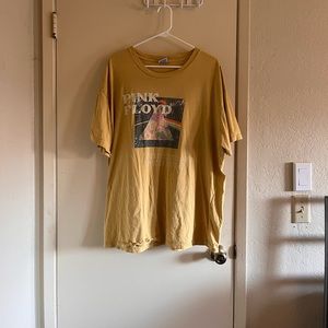 Yellow Pink Floyd Band Tee